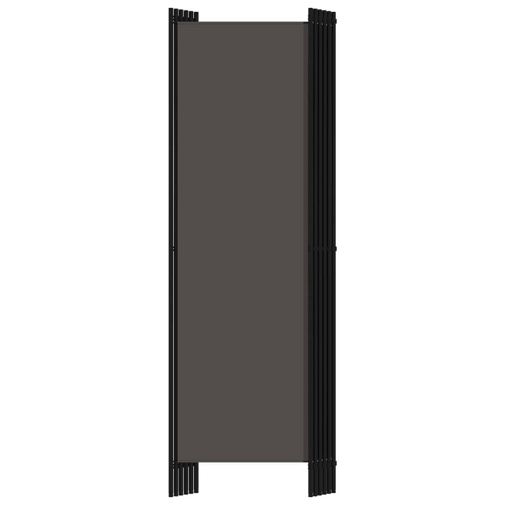 Anthracite 6-Panel Room Divider, 300x180 cm, Modern Privacy Screen