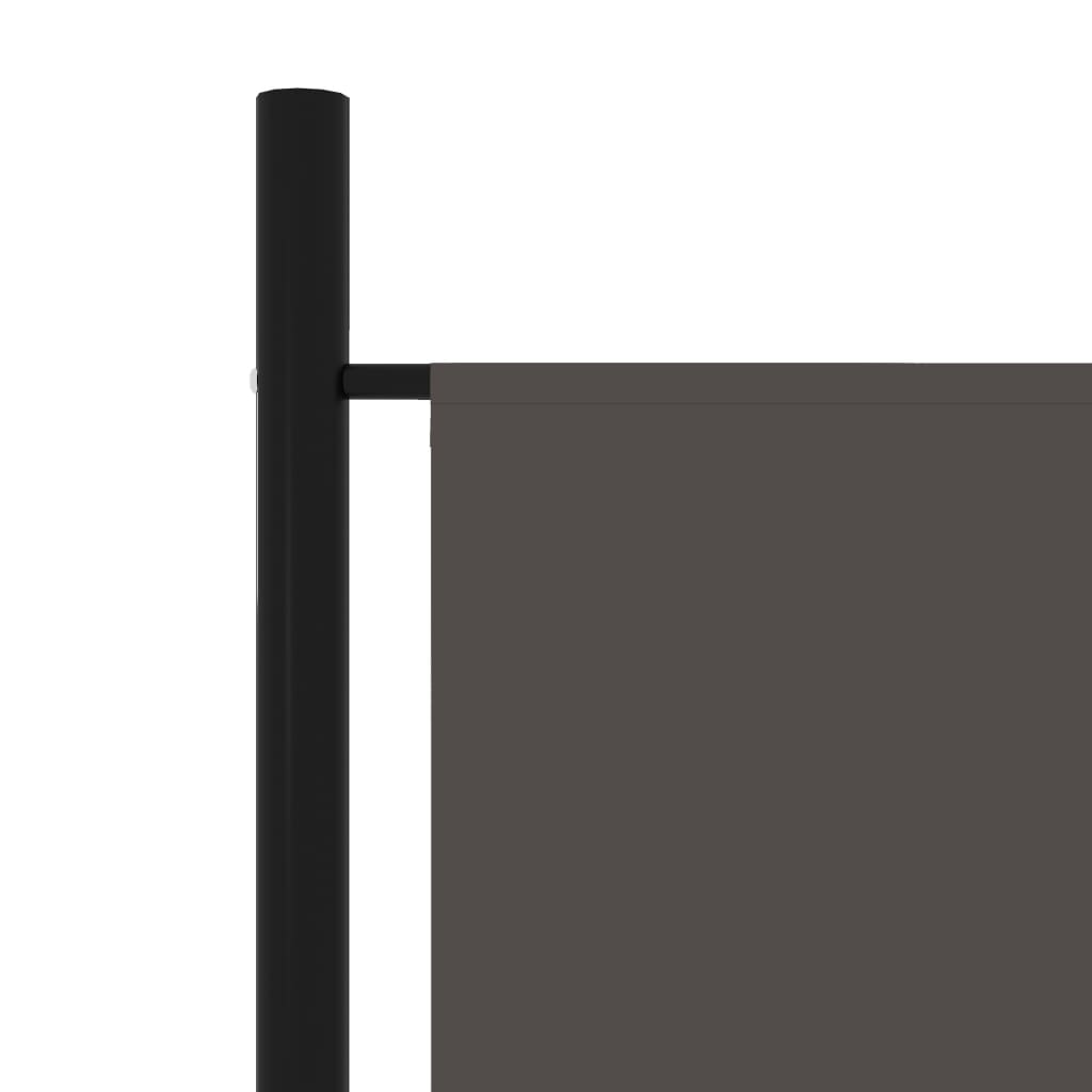 Anthracite 6-Panel Room Divider, 300x180 cm, Modern Privacy Screen