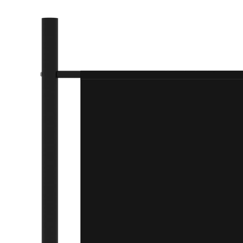 Elegant 3-Panel Black Room Divider, 260x180 cm - Stylish & Functional