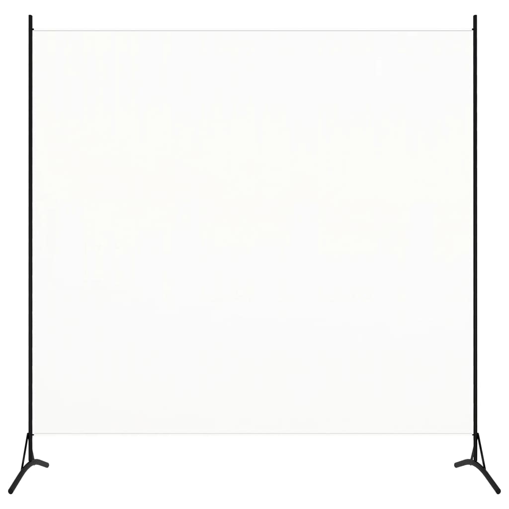 Elegant White 1-Panel Room Divider, 175x180cm - Stylish Privacy Solution