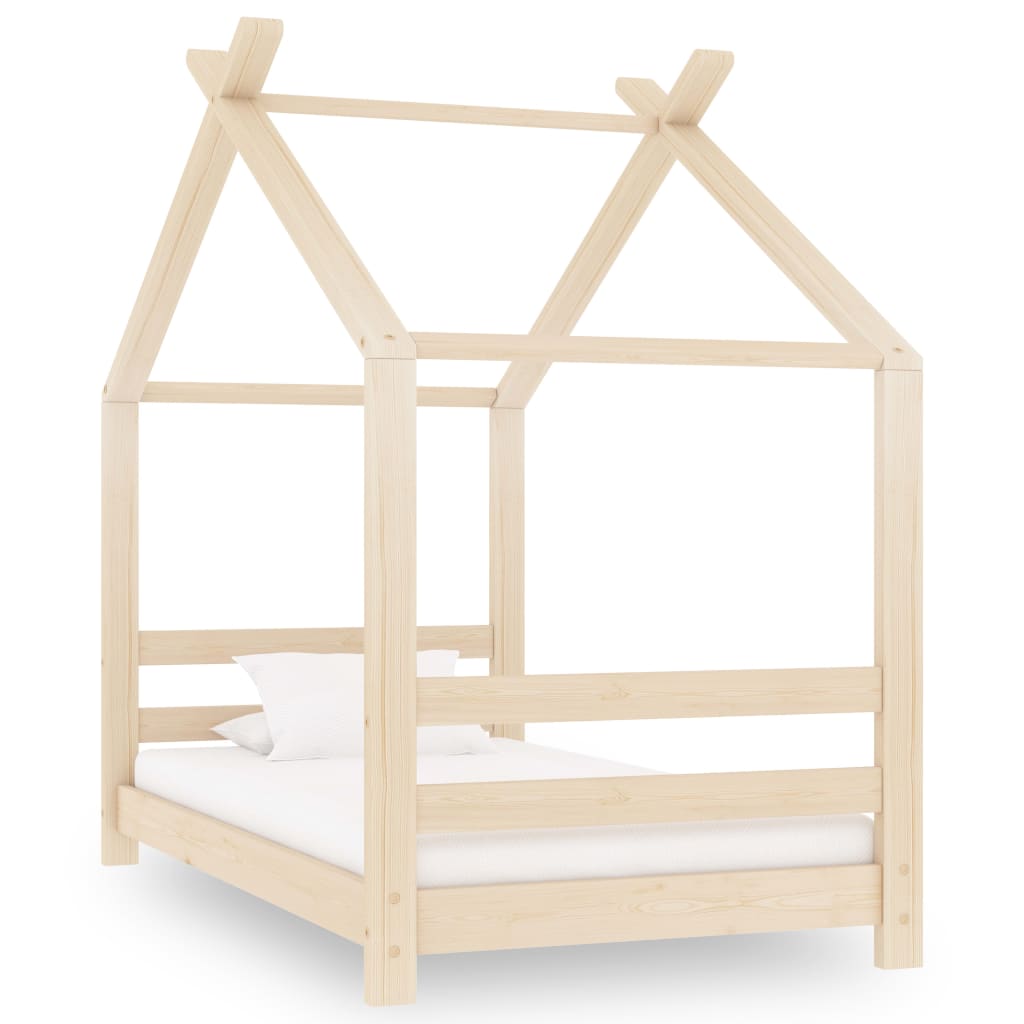 Solid Pine Kids Bed Frame 70x140 cm - Durable & Stylish