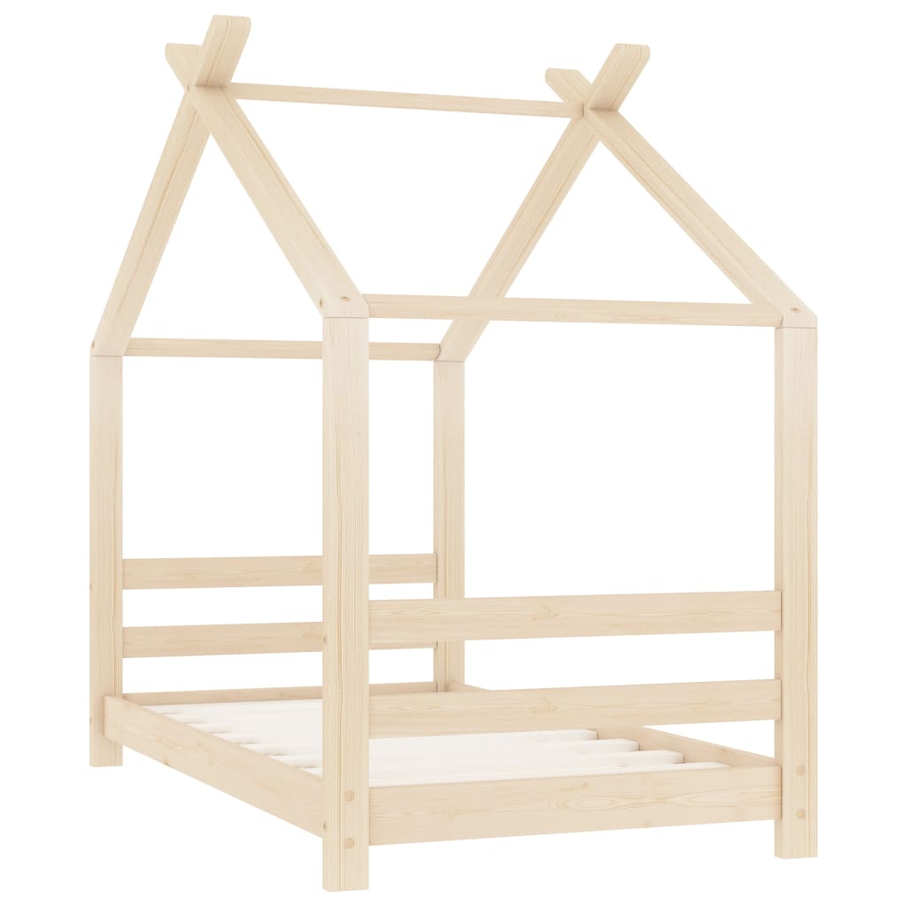Solid Pine Kids Bed Frame 70x140 cm - Durable & Stylish