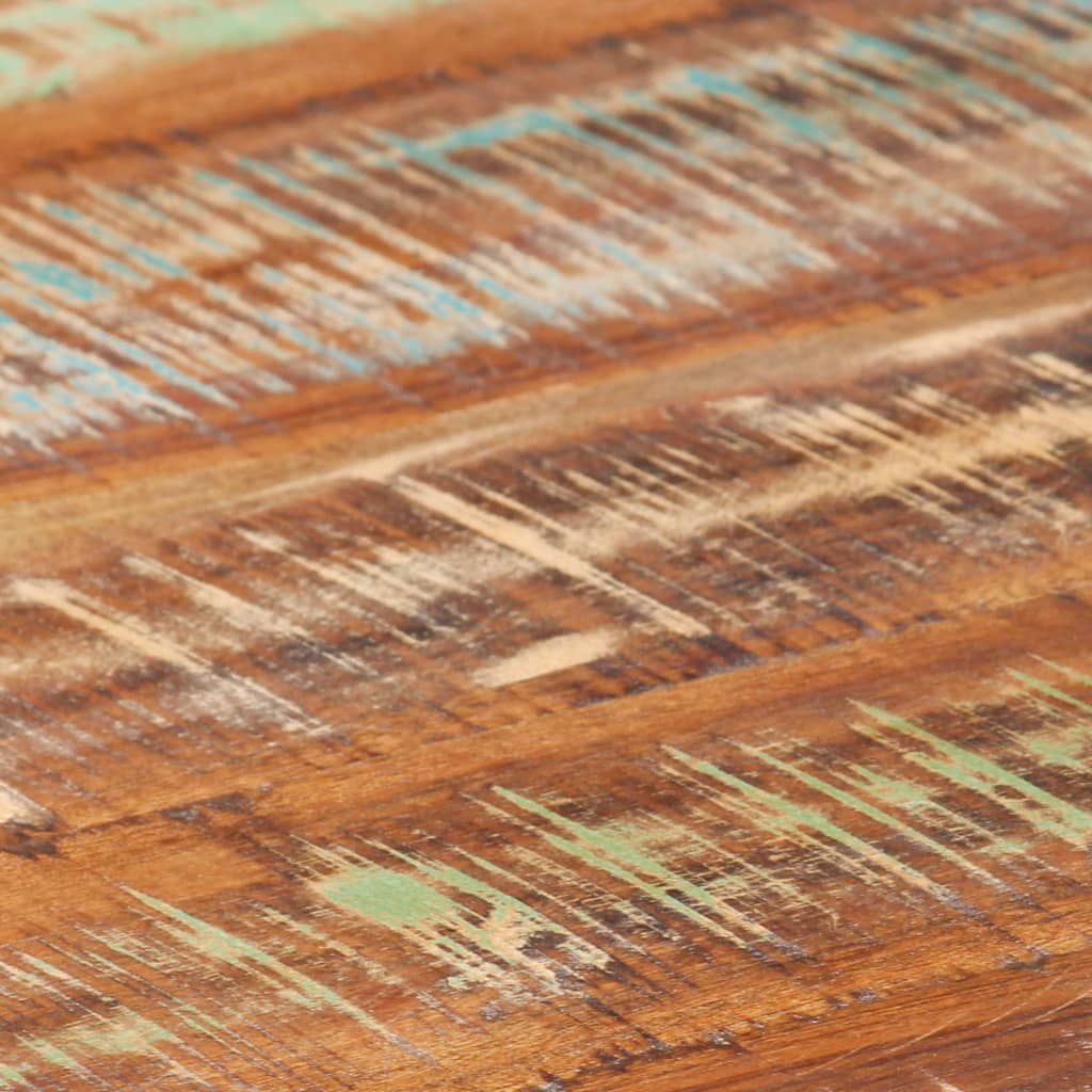 Coffee Table White 68x68x30 cm Solid Reclaimed Wood