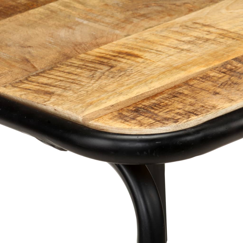 Solid Mango Wood Bar Chairs, Set of 2 - Elegant & Durable Seating