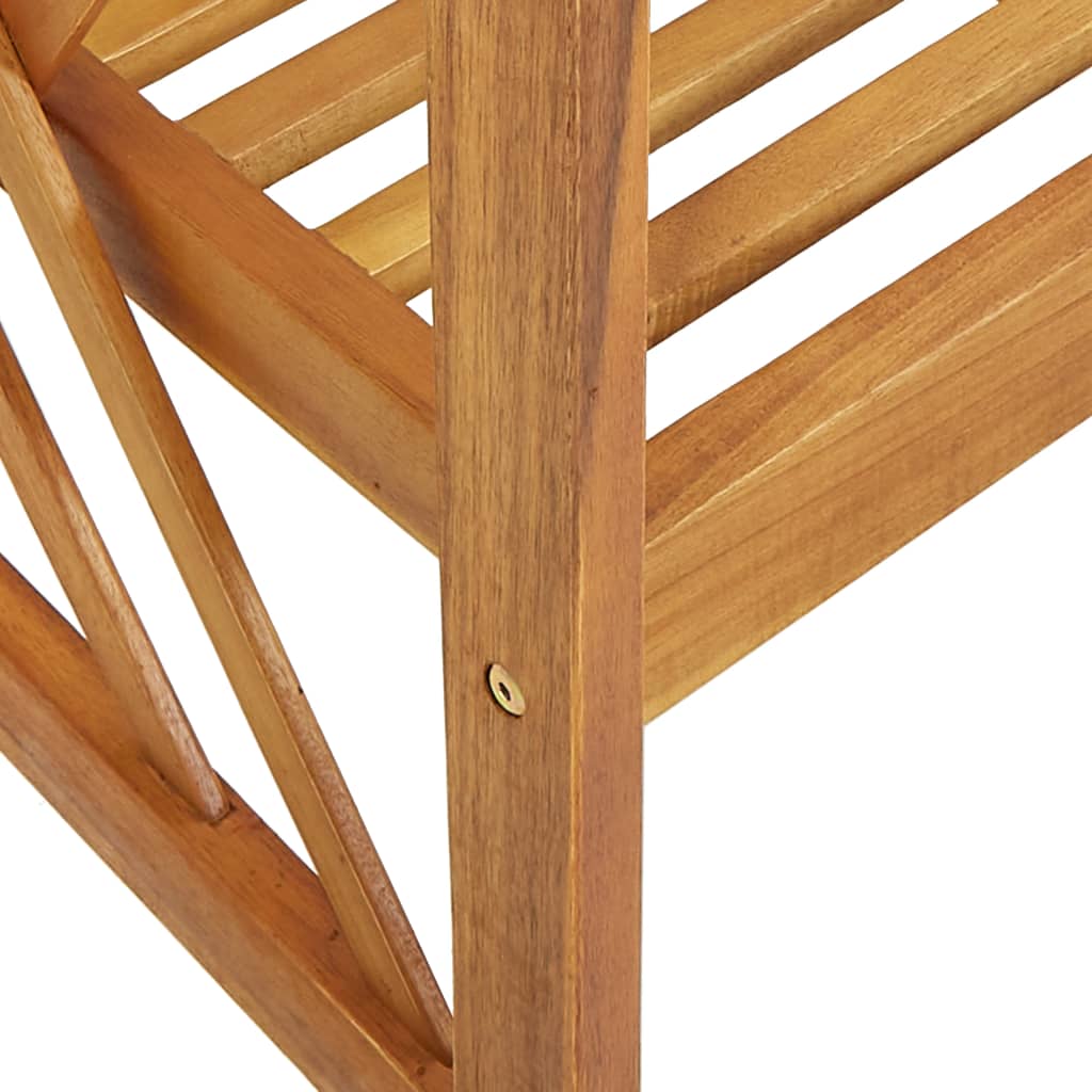 Elegant Garden Chairs Set - 2 pcs Solid Acacia Wood Outdoor Seating