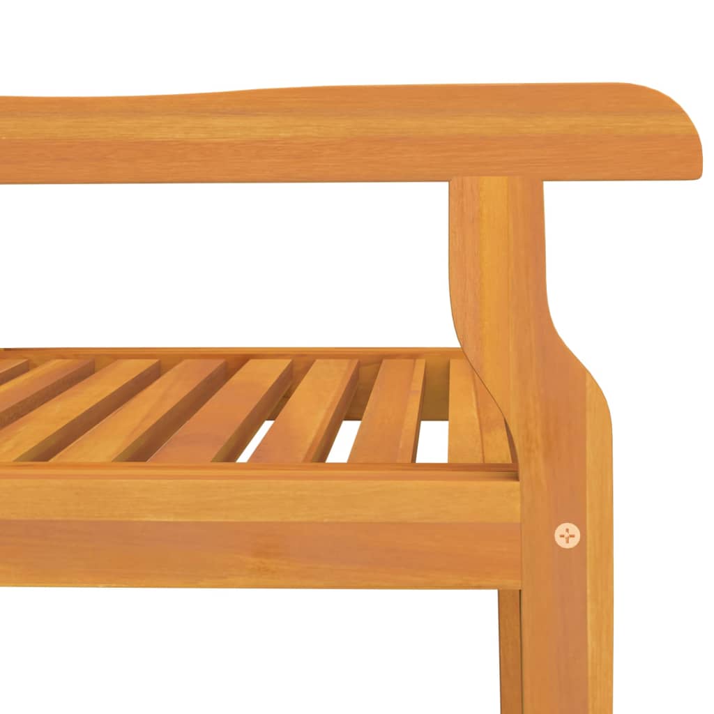 Stylish 3-Piece Solid Acacia Wood Outdoor Dining Chairs Set