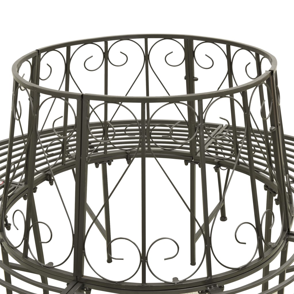 Steel Garden Tree Bench 160cm - Durable Outdoor Seating Solution