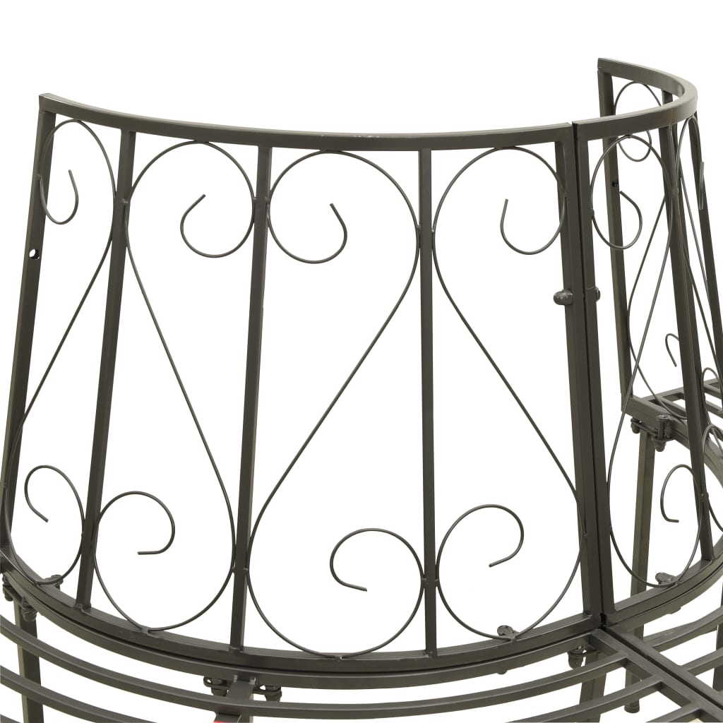 Steel Garden Half Round Tree Bench, 160 cm - Elegant & Durable