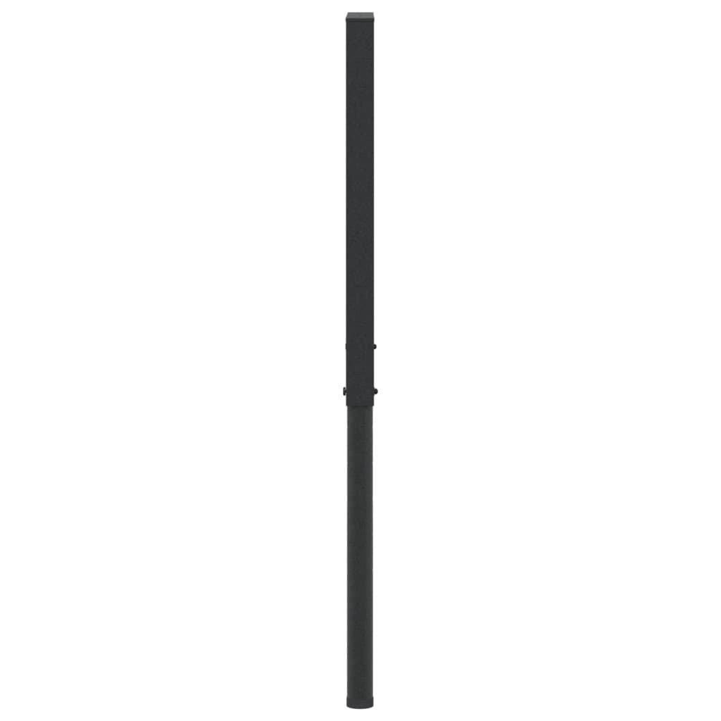 Black Metal Adjustable Work Bench Frames 2 Pcs, 55x(69-95.5) cm
