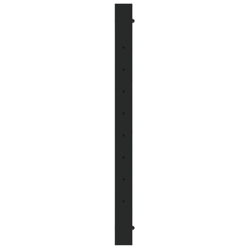Black Metal Adjustable Work Bench Frames 2 Pcs, 55x(69-95.5) cm