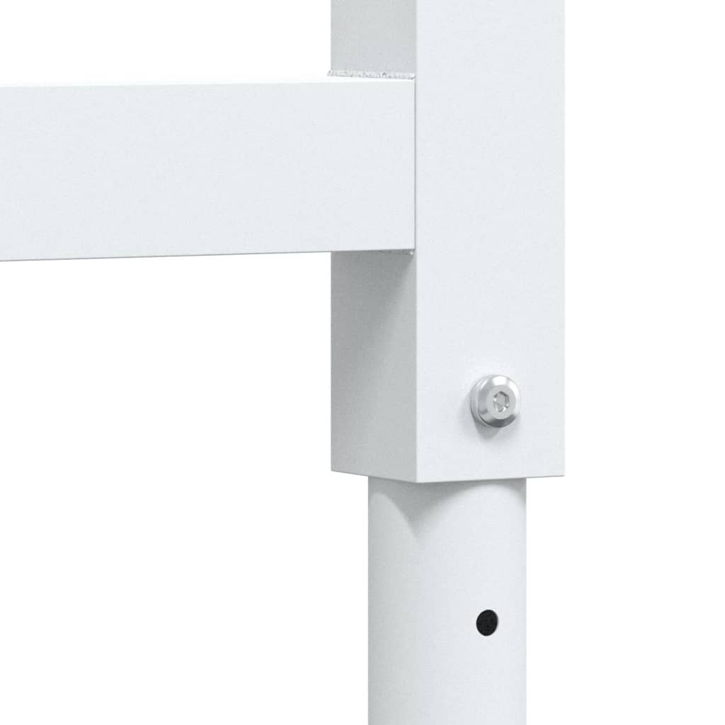 Adjustable Grey Metal Work Bench Frames 2pcs 55x(69-95.5) cm