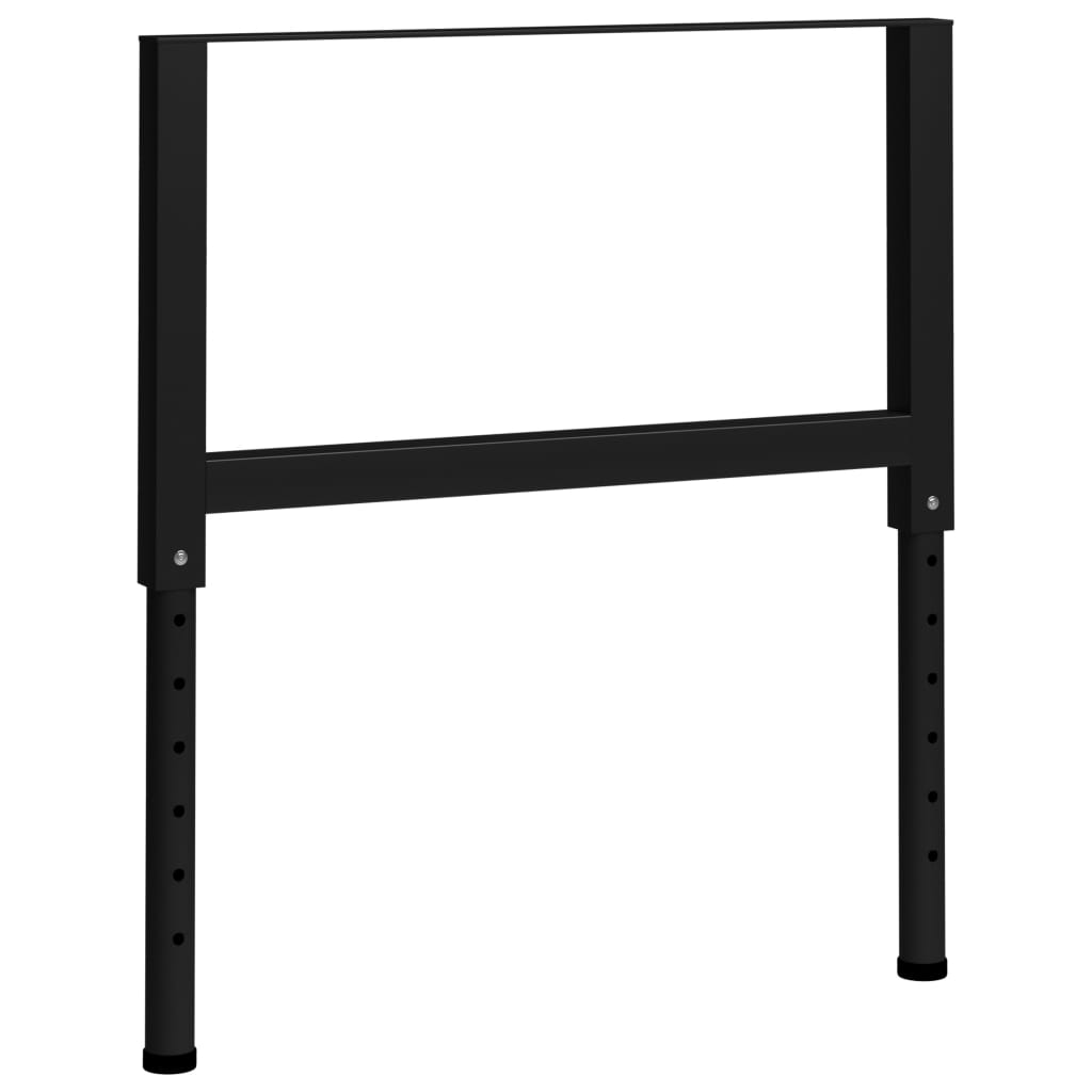 Adjustable Metal Workbench Frames, 2pc Black, 85x(69-95.5)cm