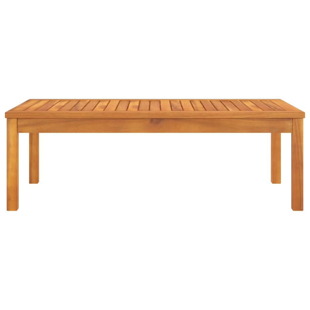 Solid Acacia Wood Coffee Table 100x50x33 cm - Rustic Charm