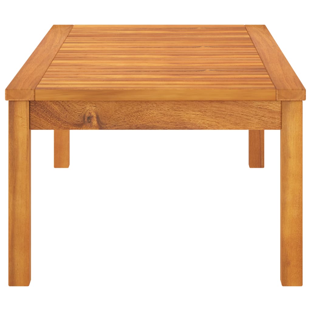 Solid Acacia Wood Coffee Table 100x50x33 cm - Rustic Charm