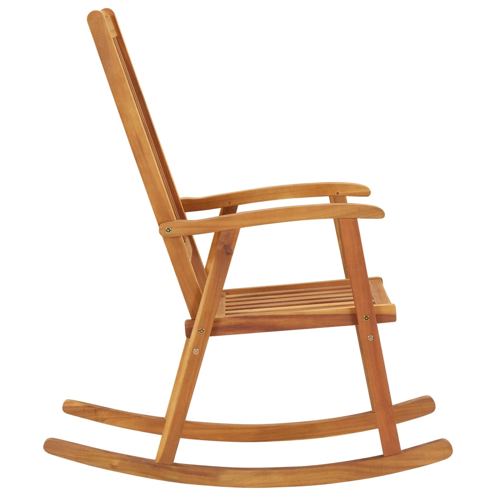 Acacia Wood Rocking Chair - Durable & Stylish Seating Solution