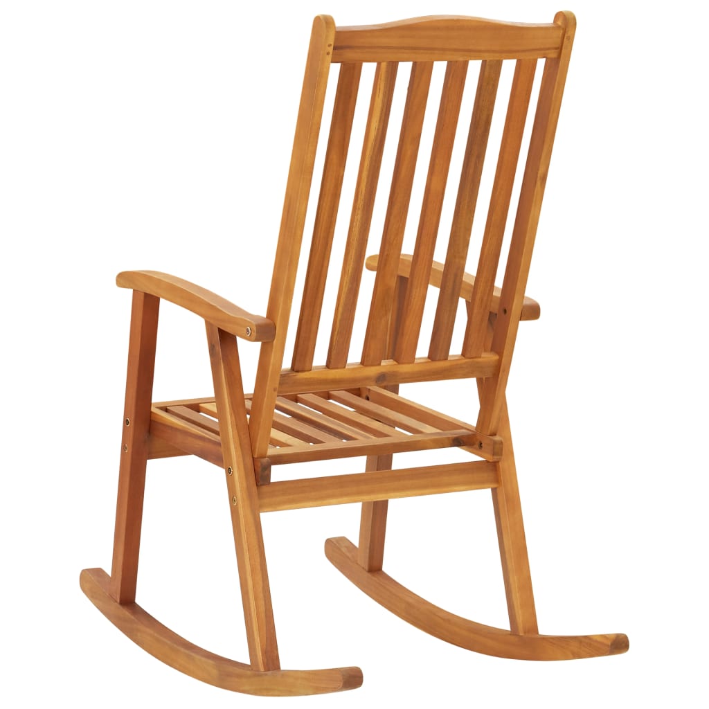 Acacia Wood Rocking Chair - Durable & Stylish Seating Solution
