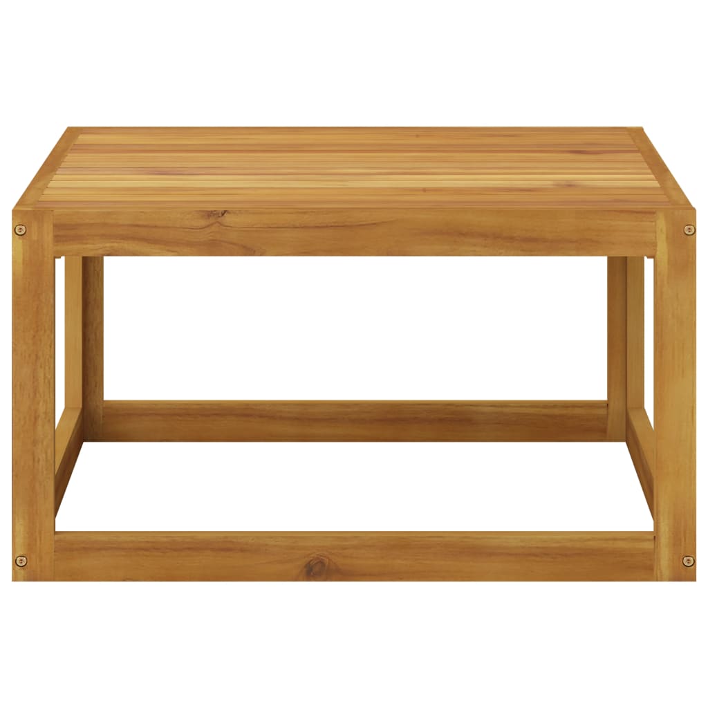Solid Acacia Wood Coffee Table 68x68x29 cm - Natural Finish
