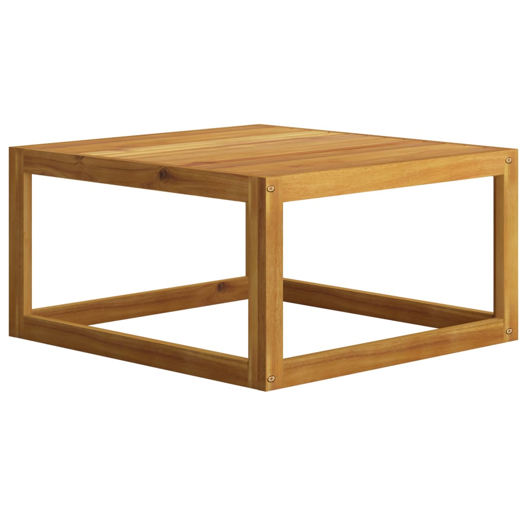 Solid Acacia Wood Coffee Table 68x68x29 cm - Natural Finish