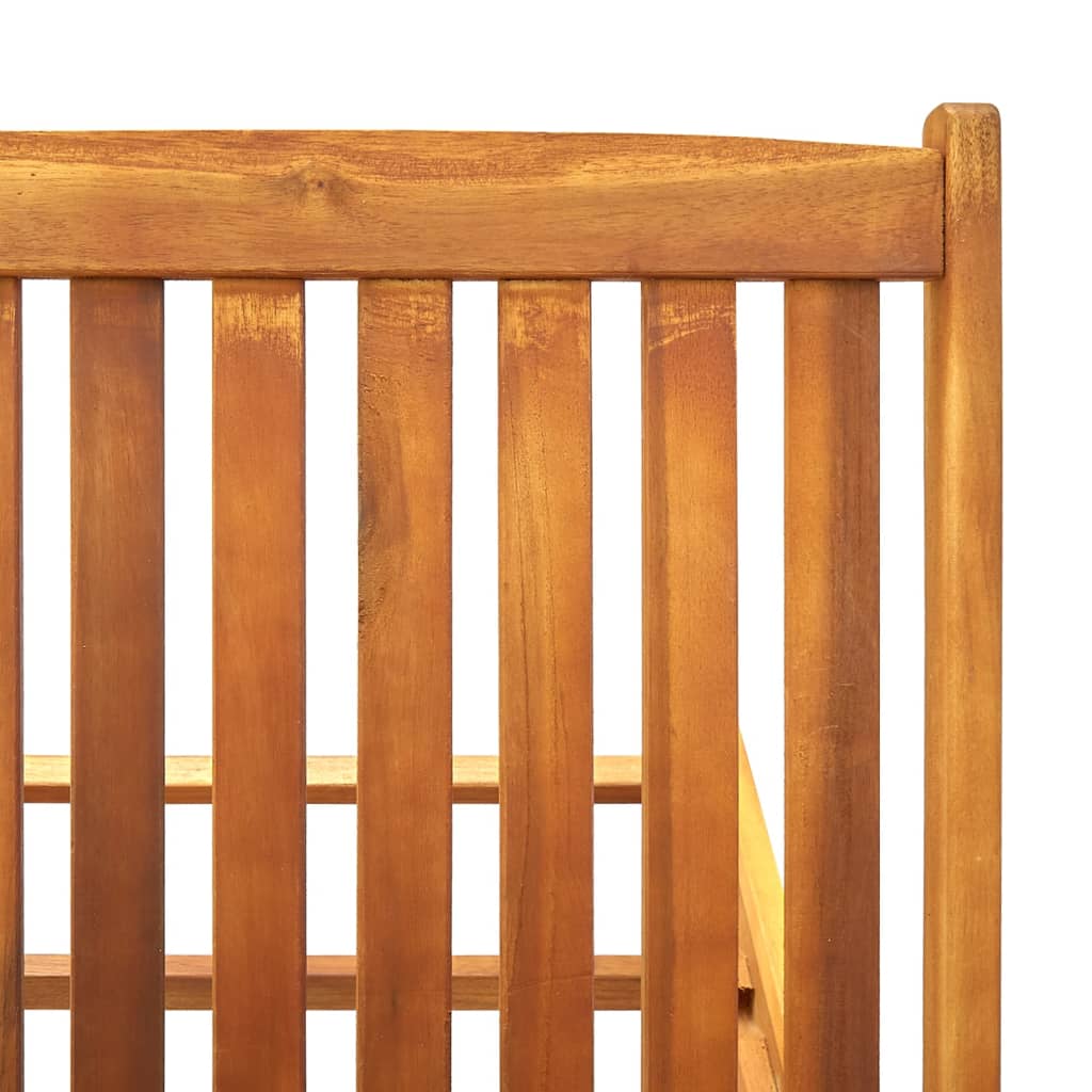 Solid Acacia Wood Sun Lounger - Durable, Stylish Outdoor Relaxation