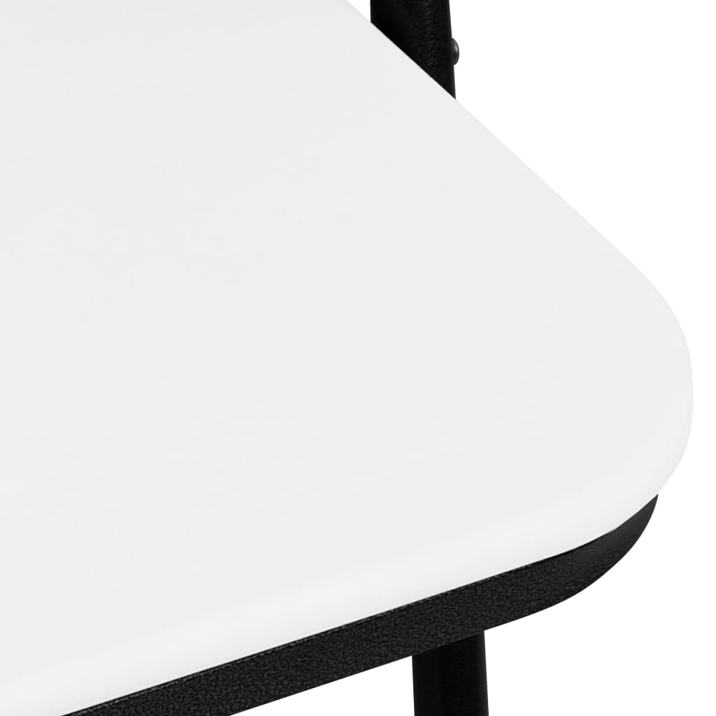 4-Pack Folding Garden Chairs, Durable HDPE, Elegant White Design