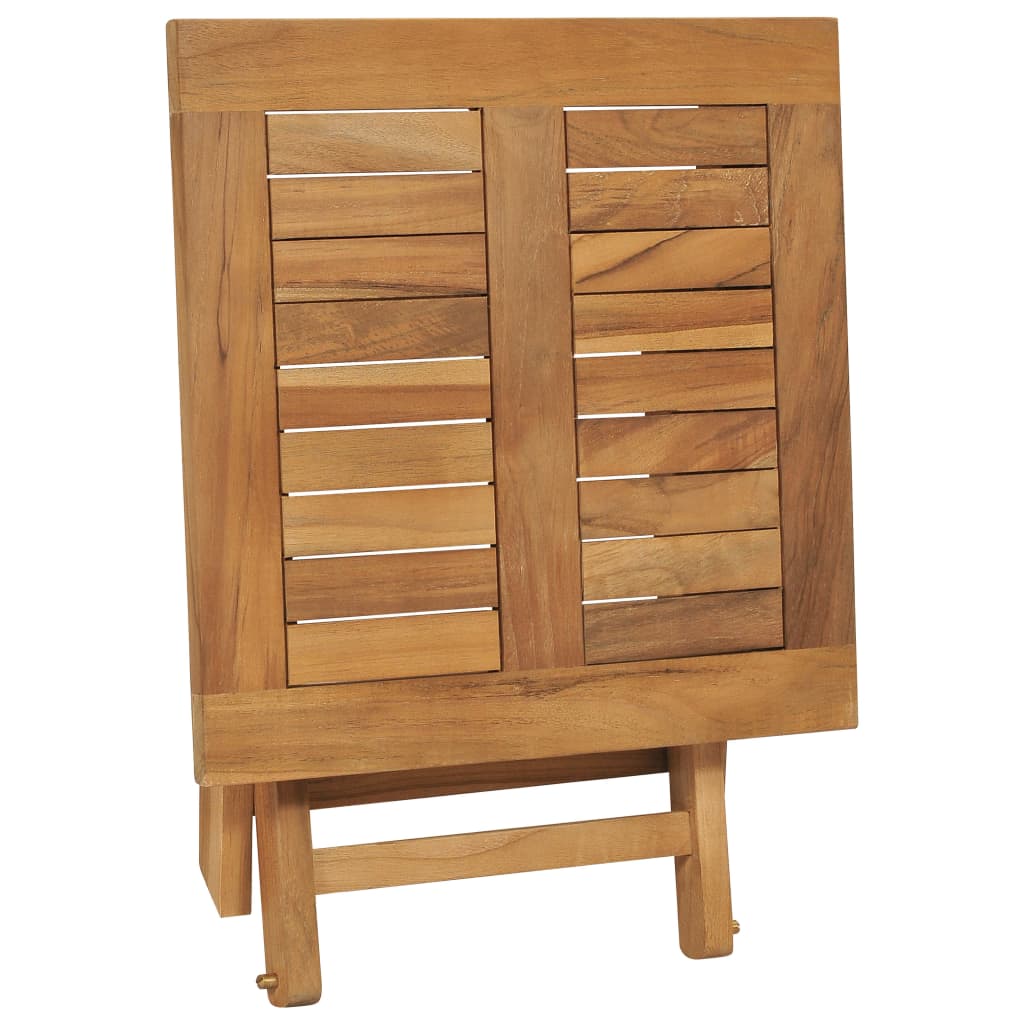 Teak Wood Folding Sun Lounger with Table - Solid & Stylish