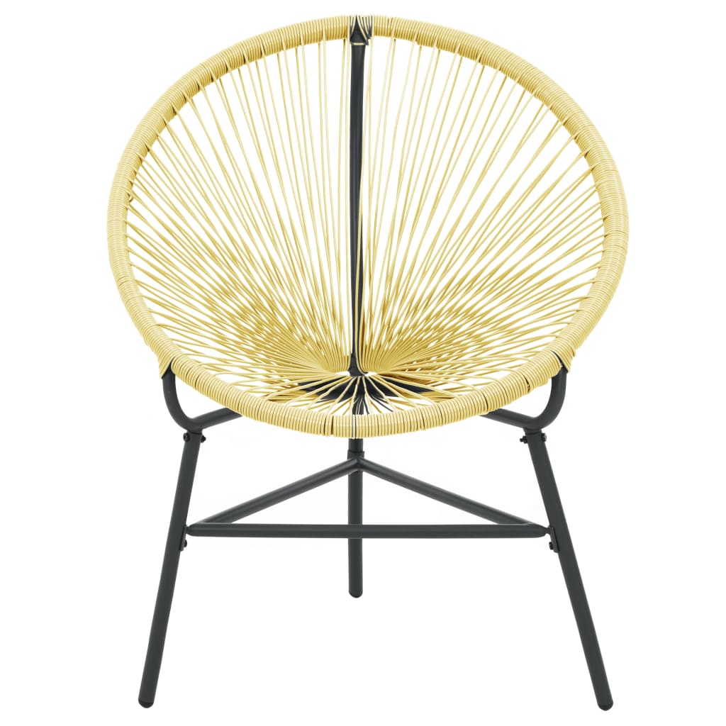 Beige Poly Rattan Garden Acapulco Chair - Stylish & Durable Seating