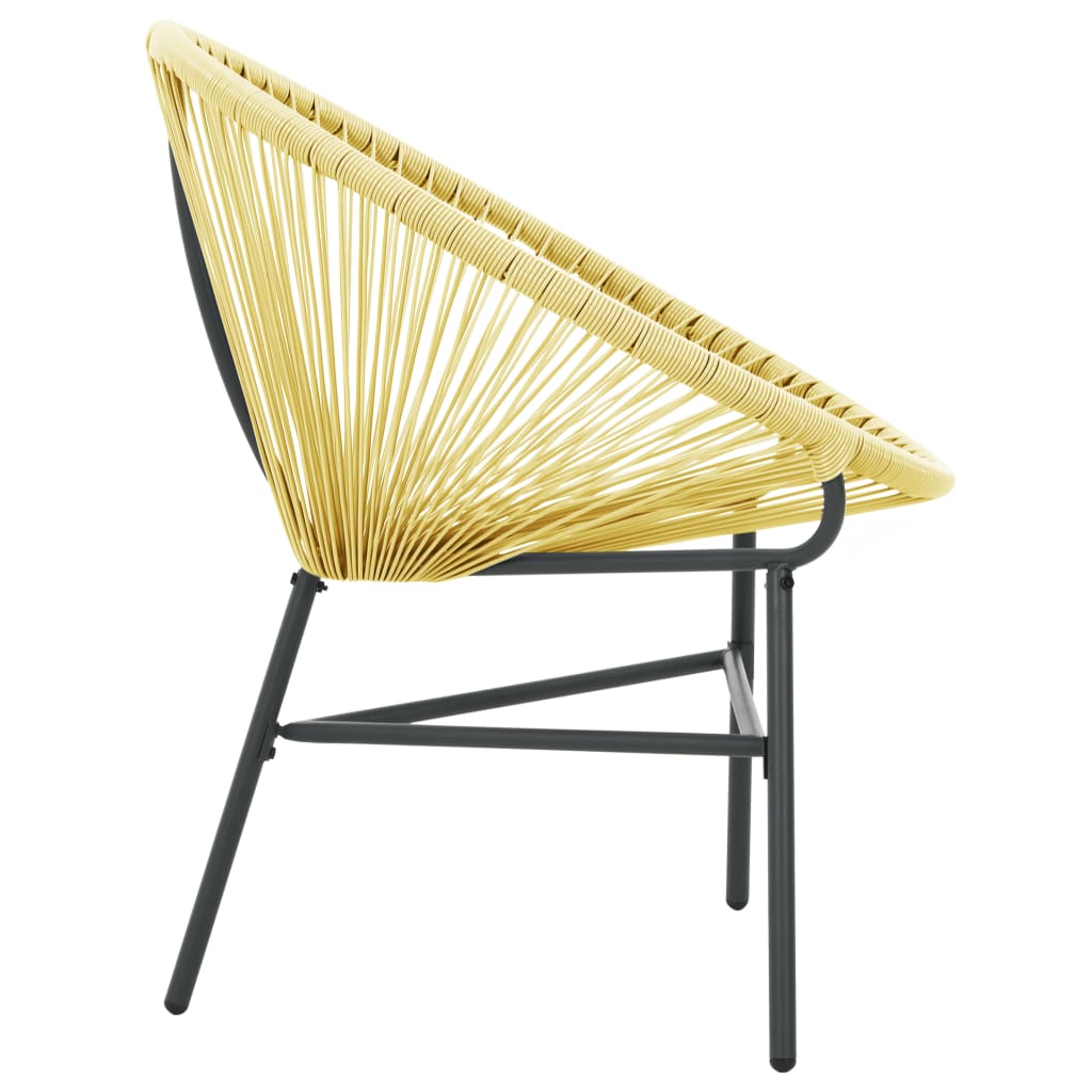 Beige Poly Rattan Garden Acapulco Chair - Stylish & Durable Seating