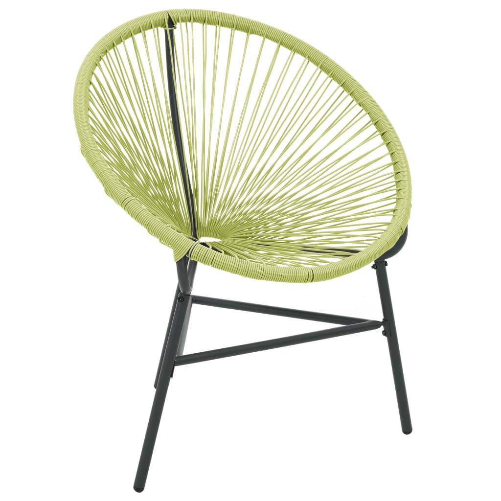 Green Poly Rattan Garden Acapulco Chair - Stylish & Durable Seating