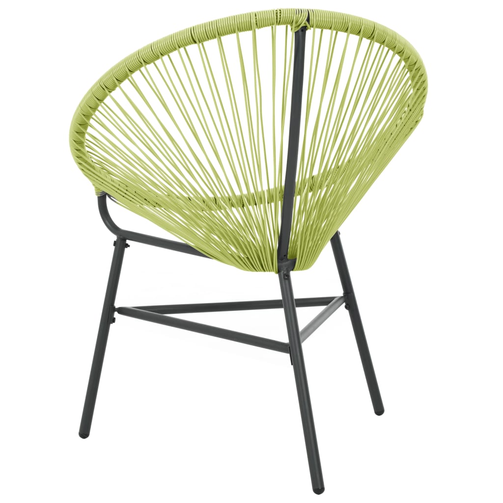Green Poly Rattan Garden Acapulco Chair - Stylish & Durable Seating