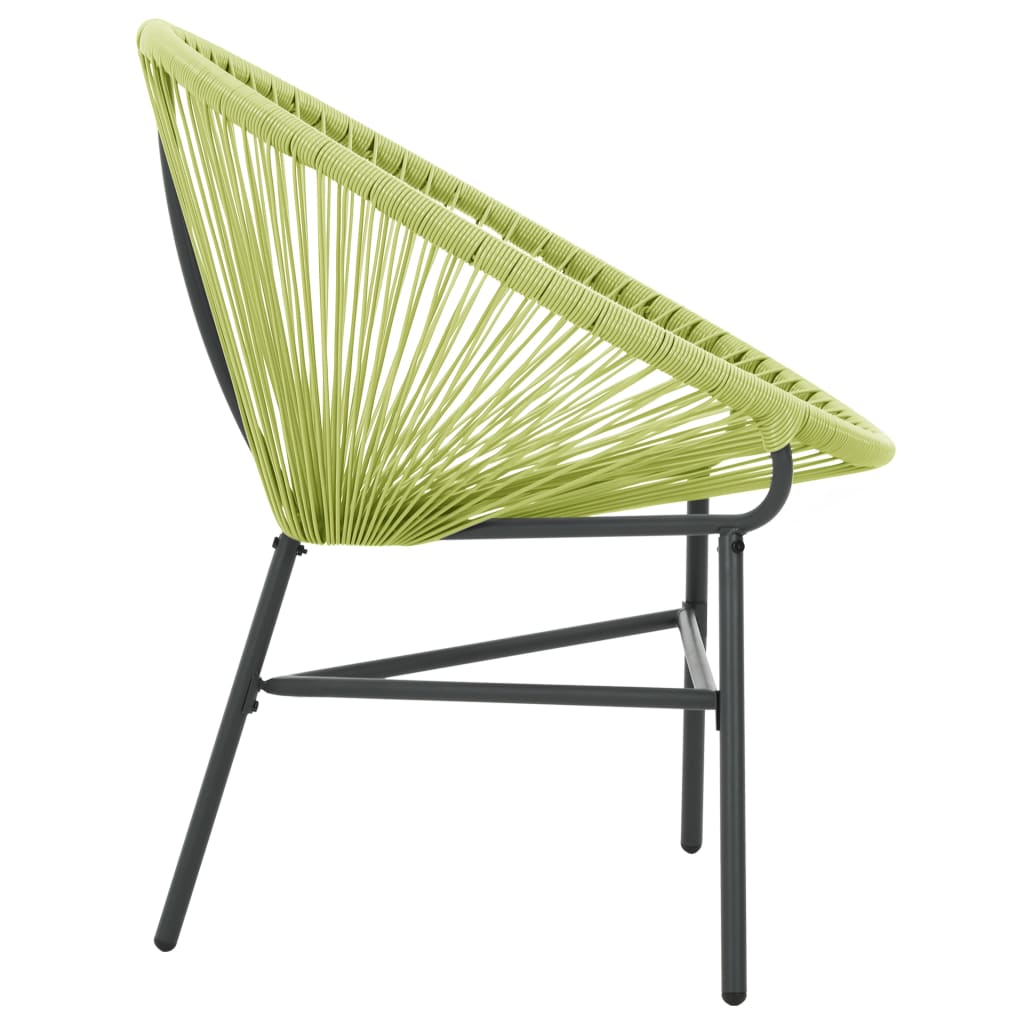 Green Poly Rattan Garden Acapulco Chair - Stylish & Durable Seating
