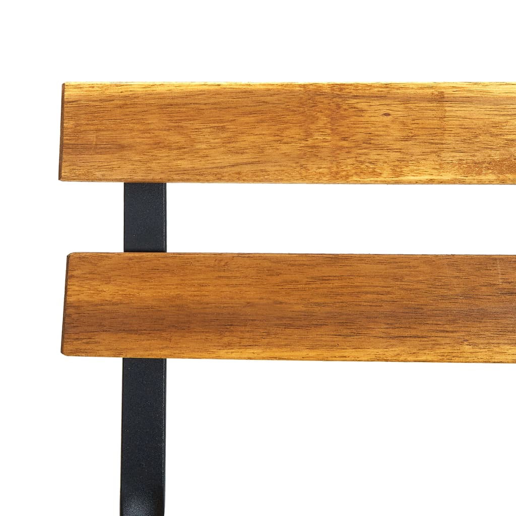 4-Piece Solid Acacia Wood Folding Bistro Chair Set