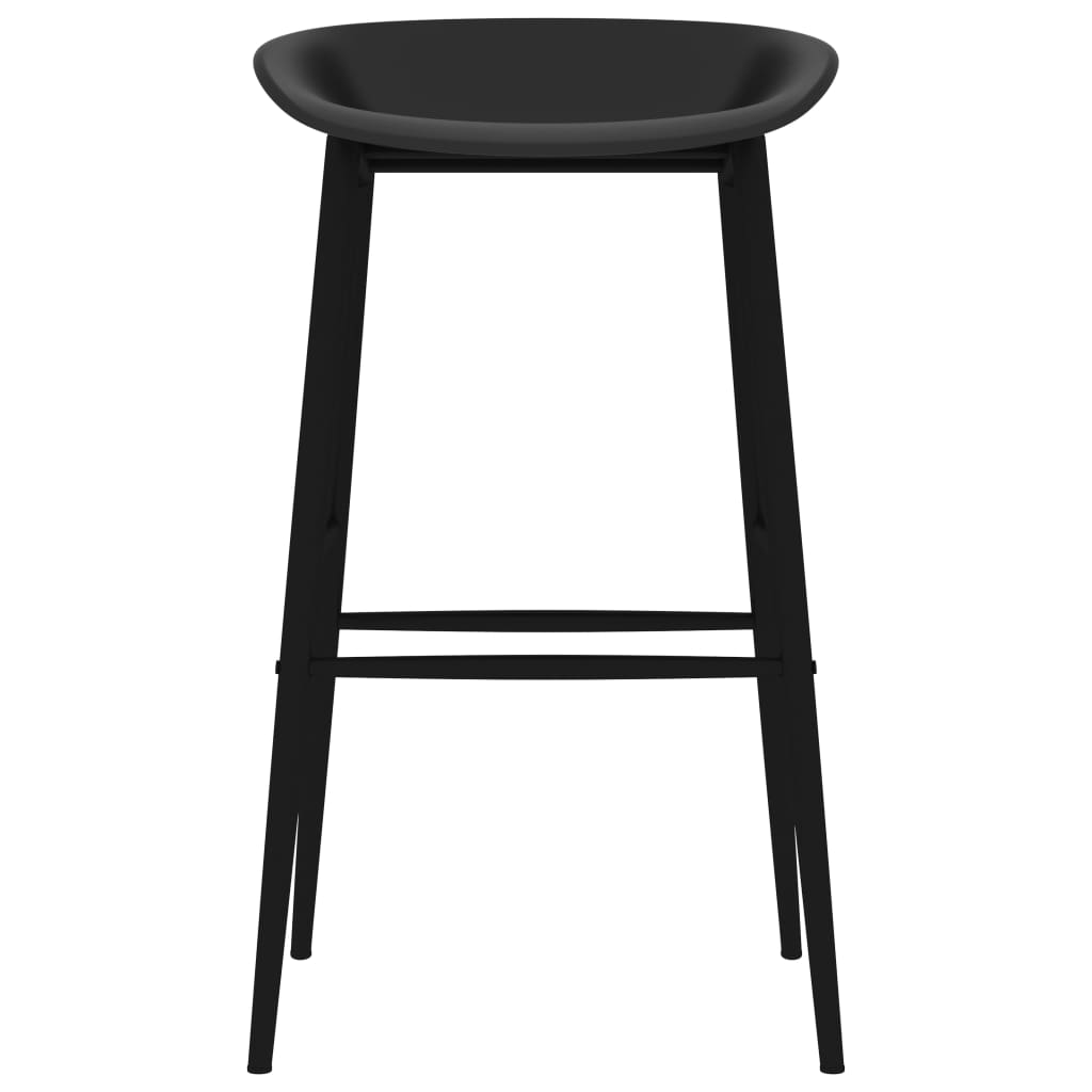 5 Piece Bar Set White and Black