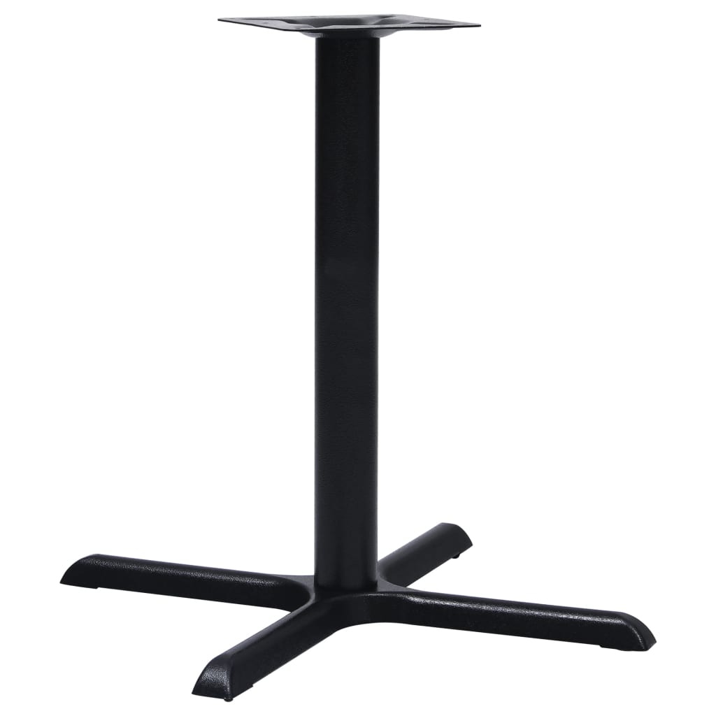 Black Cast Iron Bistro Table Leg - 76x76x72 cm Durable Design