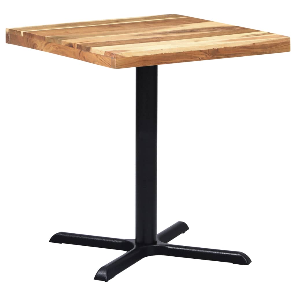 Black Cast Iron Bistro Table Leg - 76x76x72 cm Durable Design