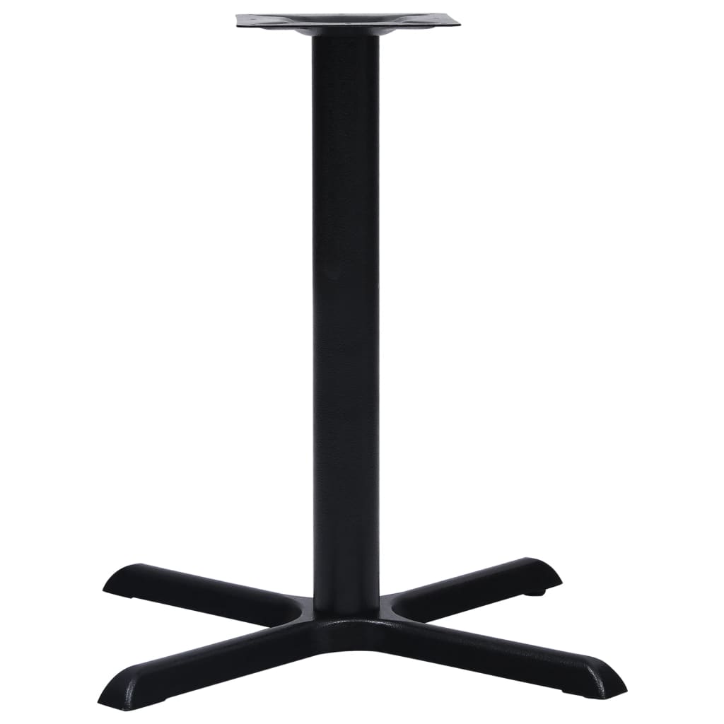 Black Cast Iron Bistro Table Leg - 76x76x72 cm Durable Design