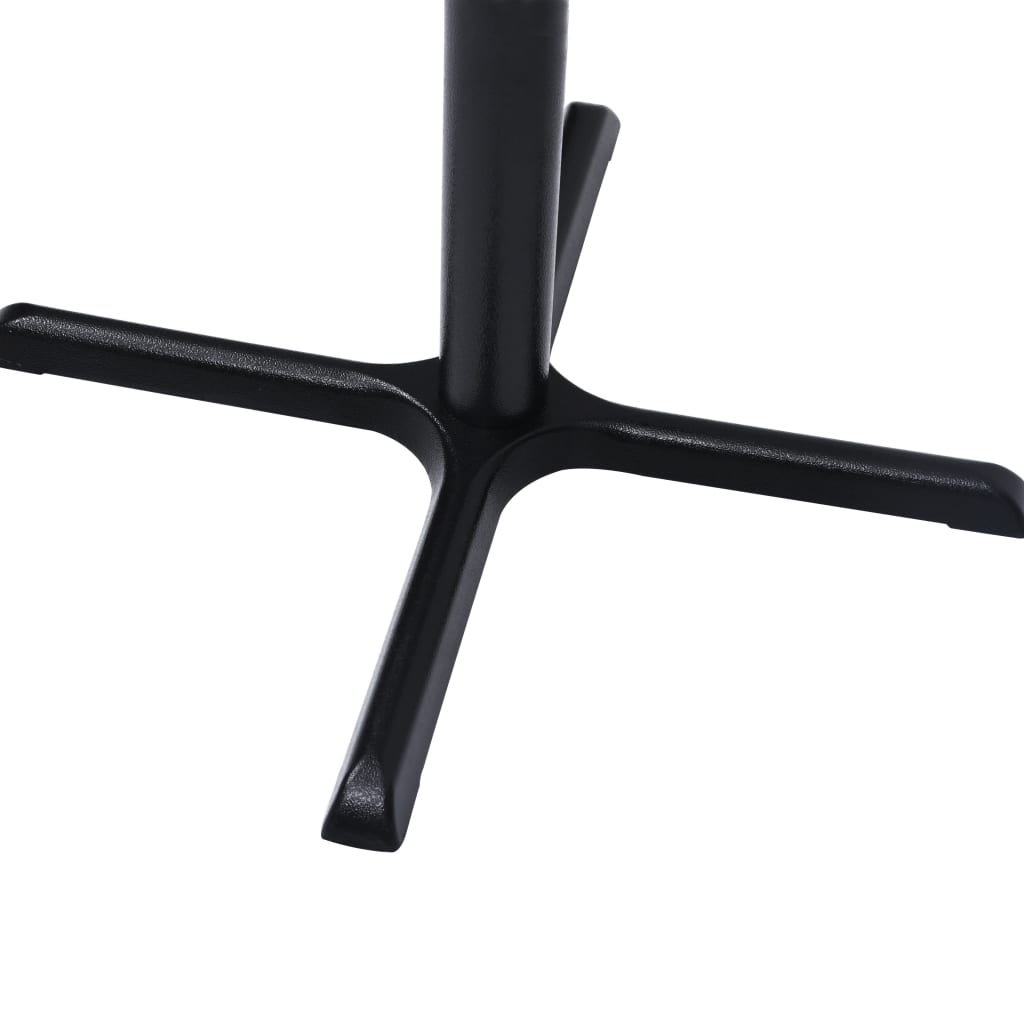 Black Cast Iron Bistro Table Leg - 76x76x72 cm Durable Design