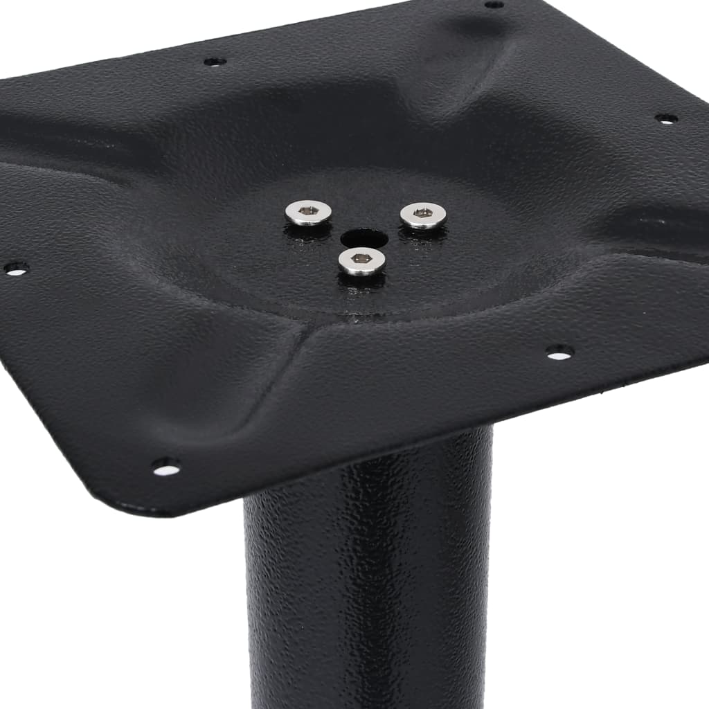 Black Cast Iron Bistro Table Leg - 76x76x72 cm Durable Design