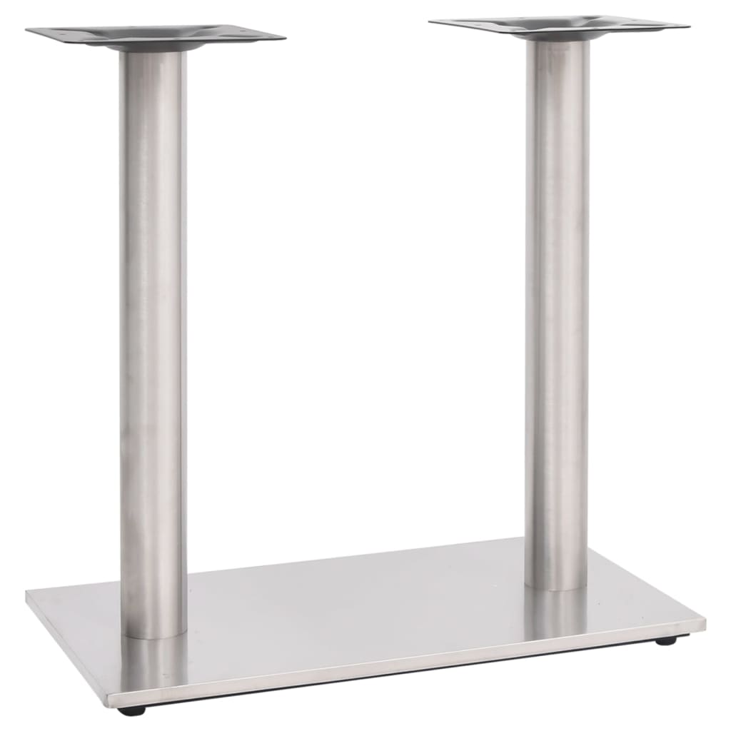 Silver Stainless Steel Bistro Table Leg 70x40x72 cm