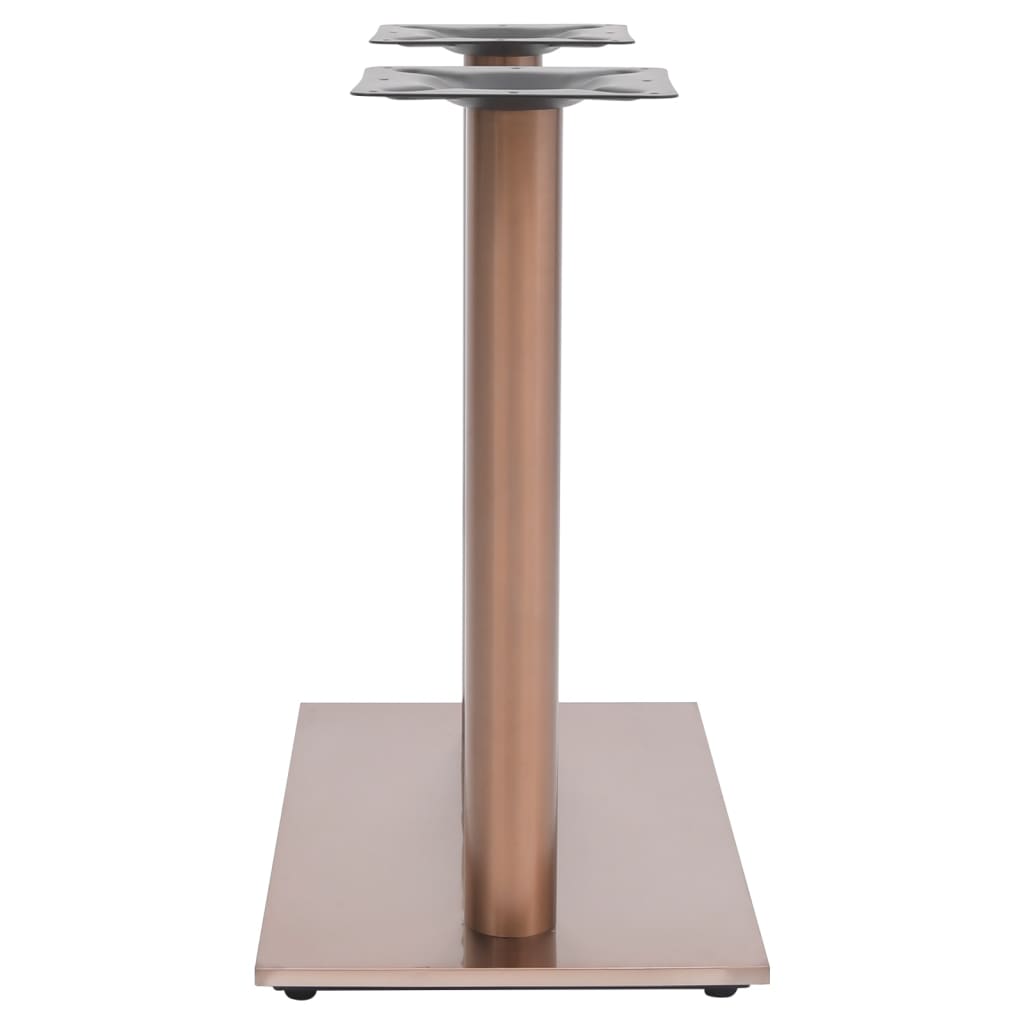 Brass Bistro Table Leg - 70x40x72 cm Stainless Steel Frame