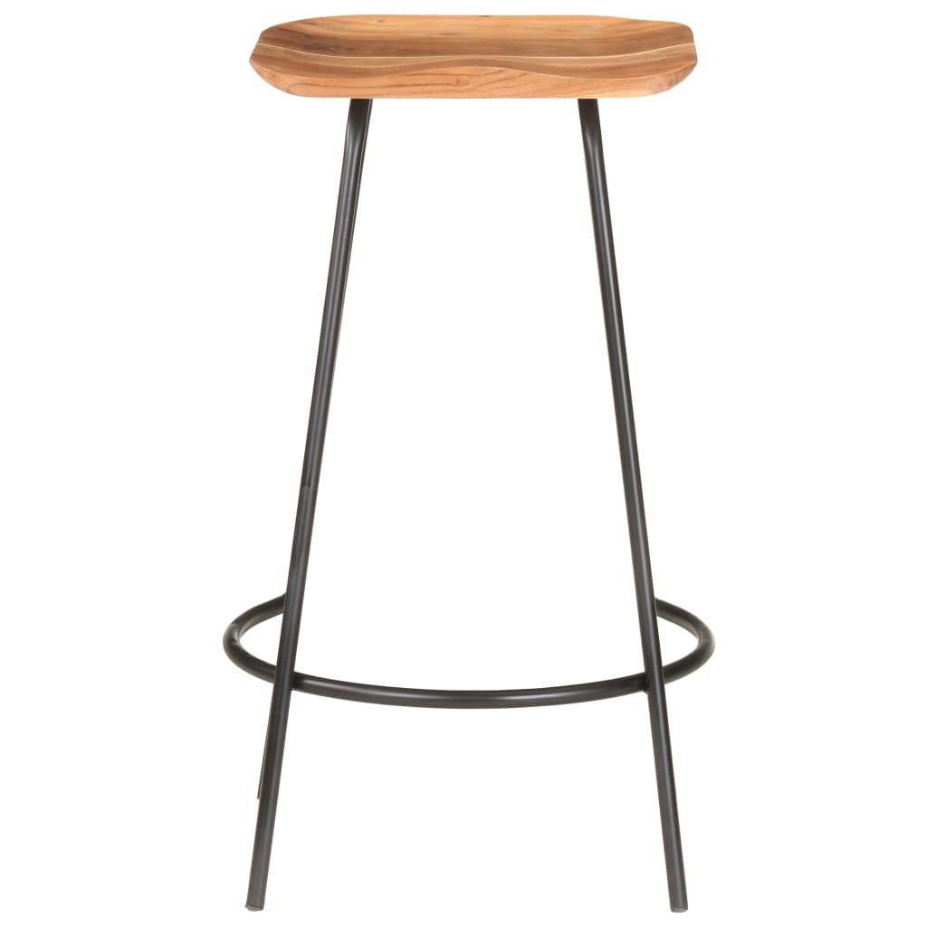 4-Piece Solid Acacia Wood Bar Stools Set - Durable & Stylish