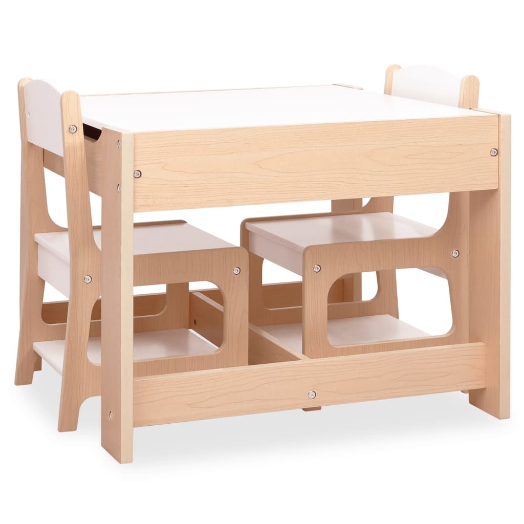 Kids' MDF Table with 2 Chairs Set - Sturdy & Stylish Playtime Essentials