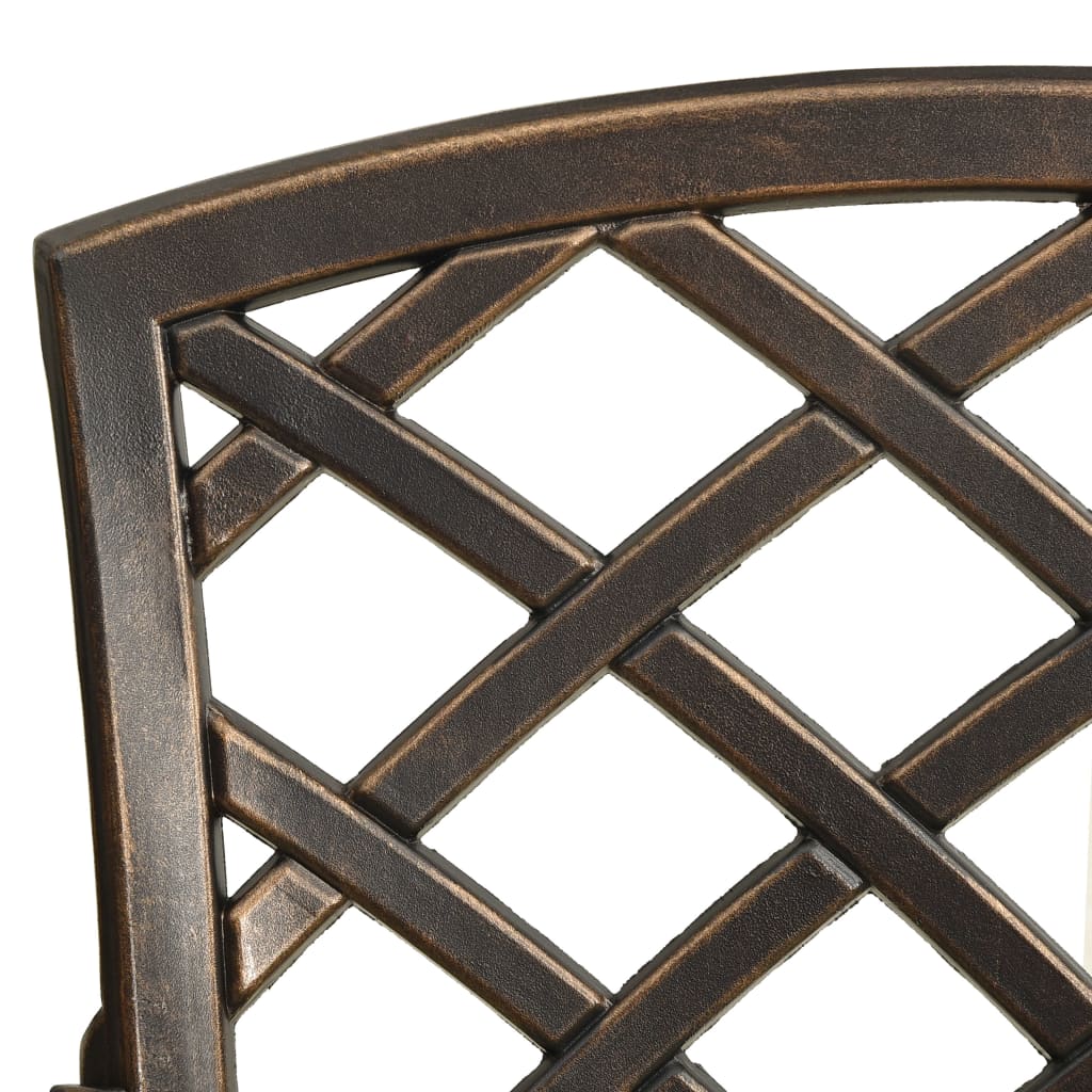 Bronze Cast Aluminium Garden Chairs, Set of 2 - Durable & Stylish
