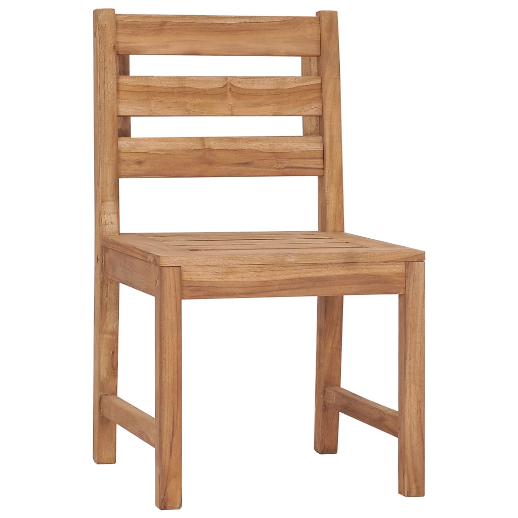 Solid Teak Wood Garden Chairs Set of 2 - Durable & Stylish