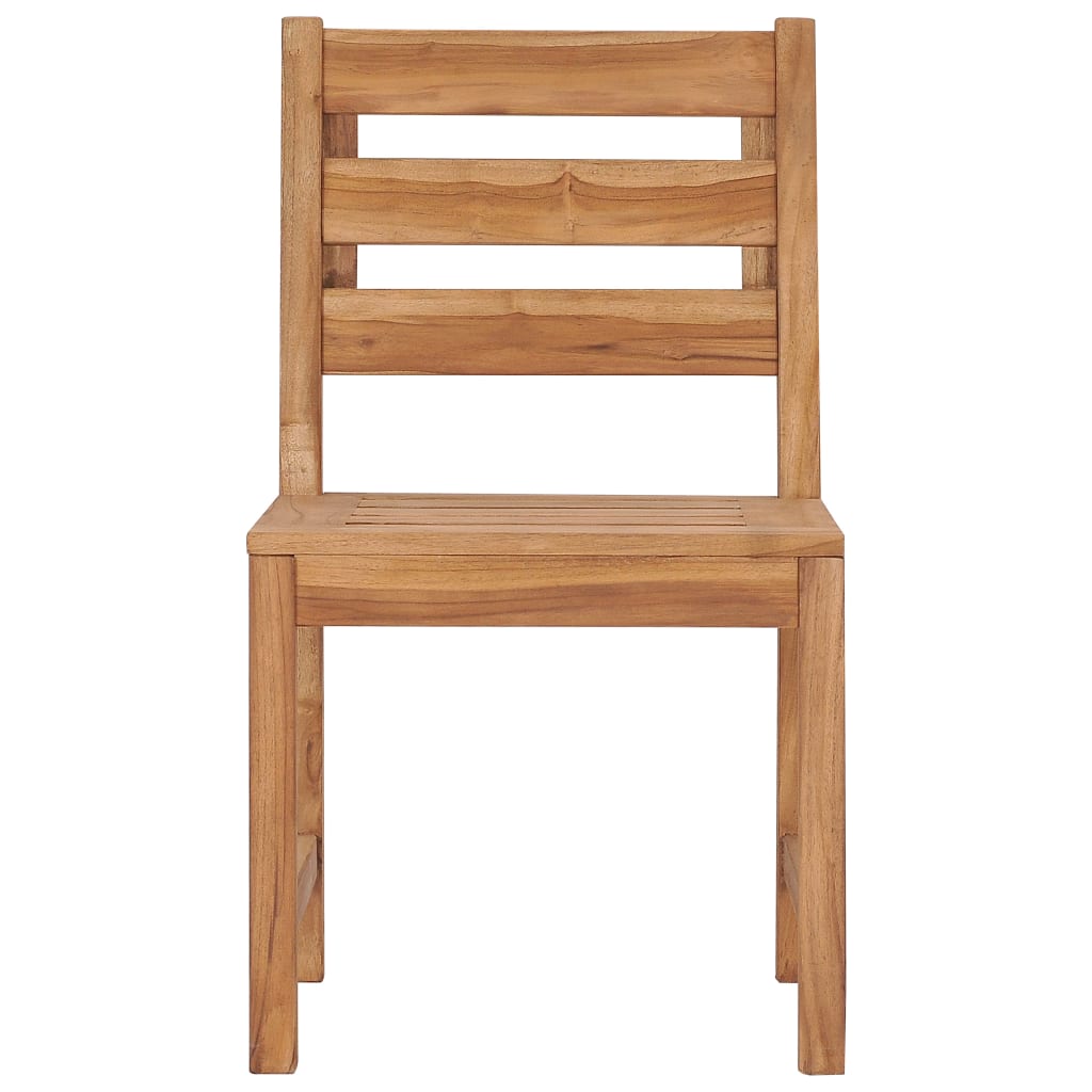 Solid Teak Wood Garden Chairs Set of 2 - Durable & Stylish