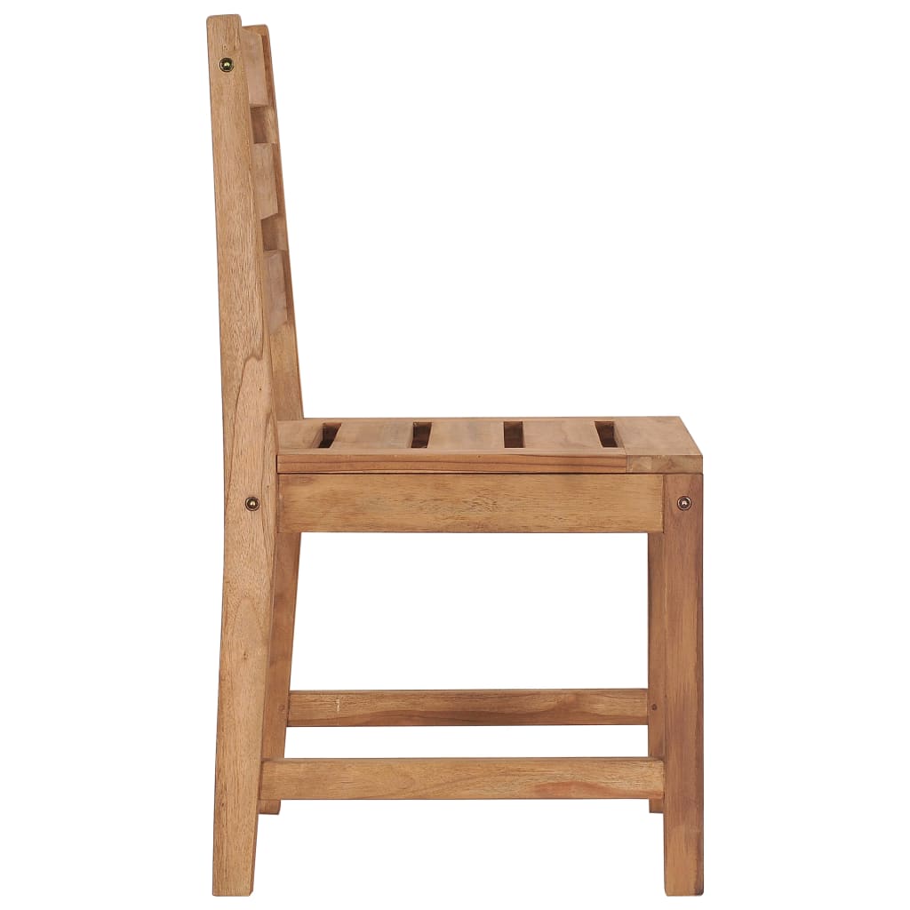 Solid Teak Wood Garden Chairs Set of 2 - Durable & Stylish