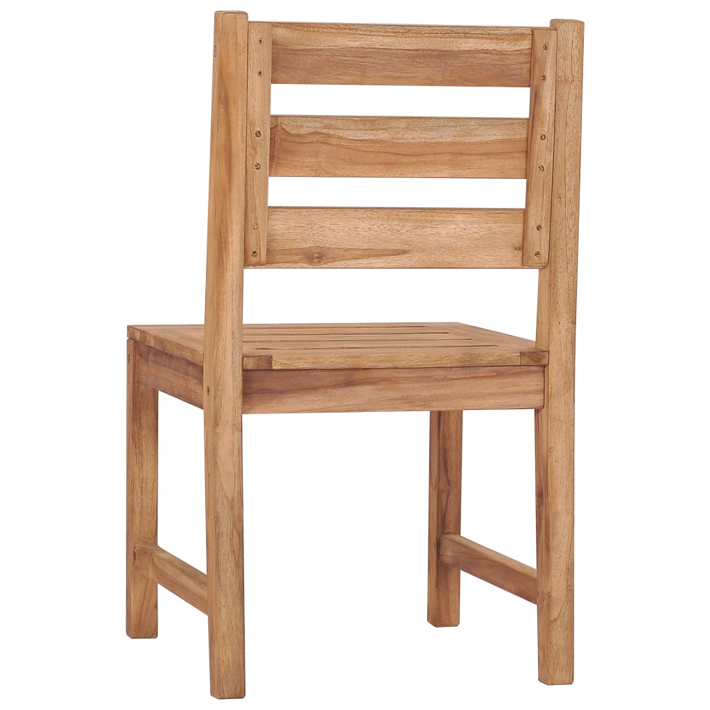 Solid Teak Wood Garden Chairs Set of 2 - Durable & Stylish