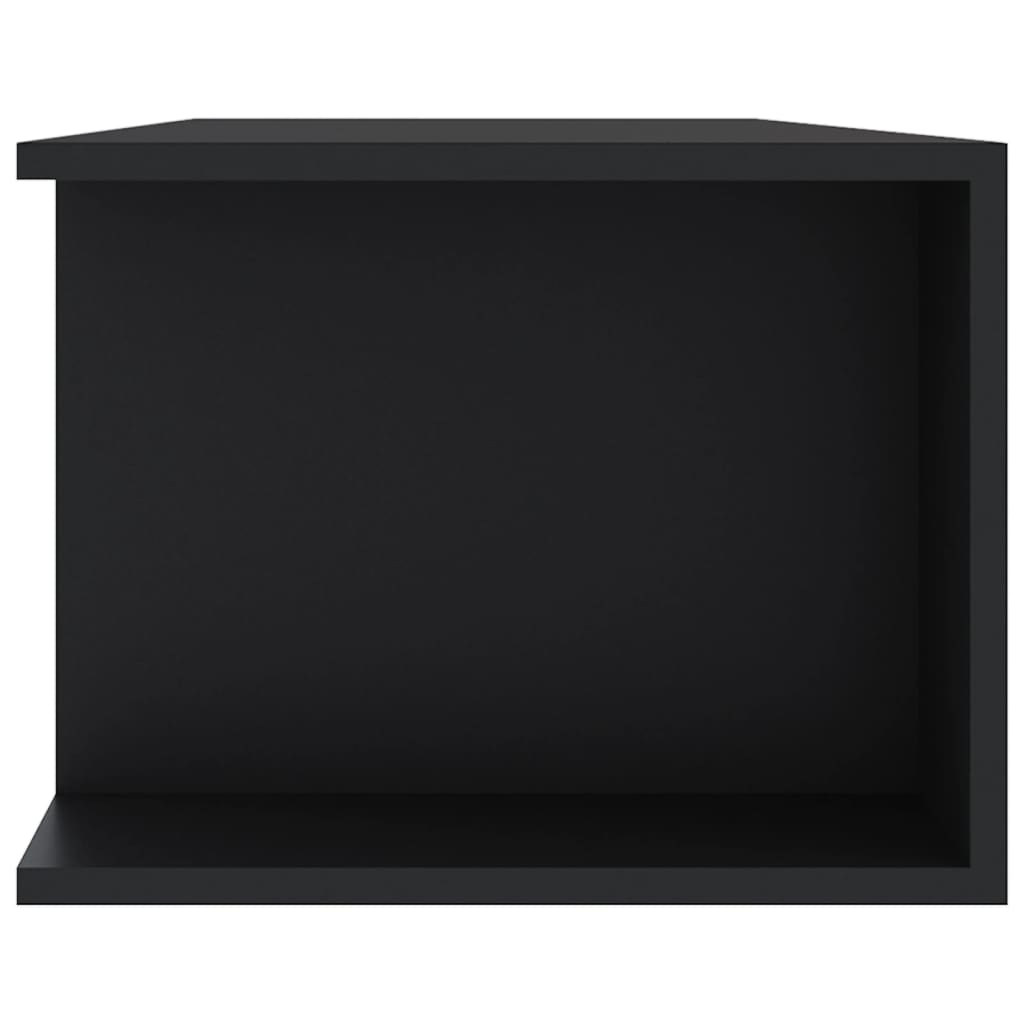 TV Cabinet with LED Lights Black 135x39x30 cm
