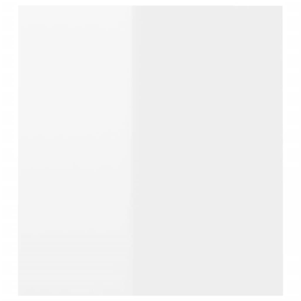 TV Cabinet with LED Lights High Gloss White 120x35x40 cm