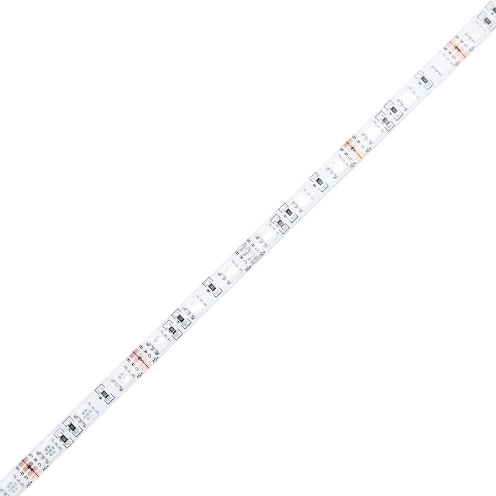 TV Cabinet with LED Lights White 90x35x40 cm