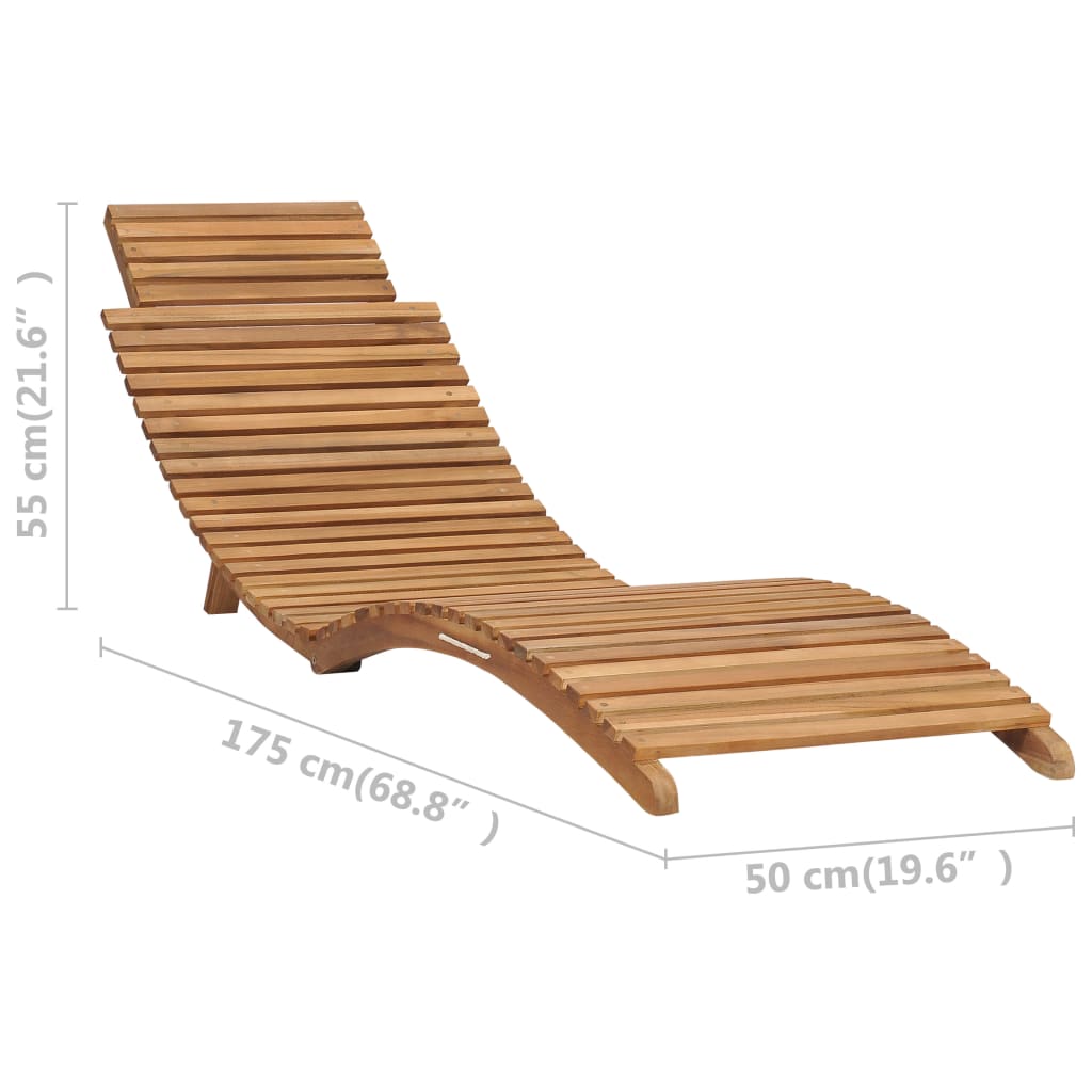 Teak 3-Piece Folding Garden Lounge Set: Durable & Stylish!